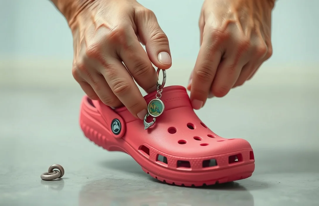 Clean and Inspect Crocs After Charm Removal - how to remove shoe charms from crocs?