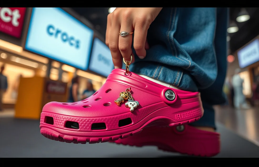 how to attach crocs charms to shoes?