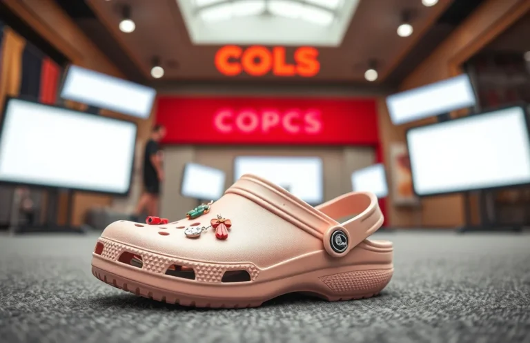 how to put shoe charms on crocs?