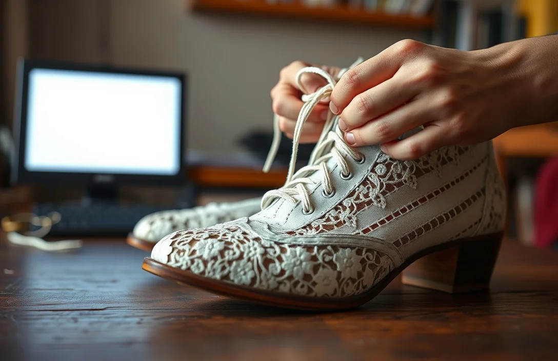 Lace Attachment Techniques - how to put charms on shoes?
