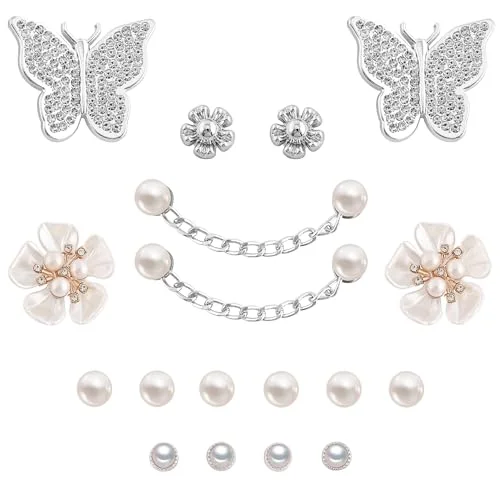 8pc butterfly croc charms - colorful cute shoe accessories