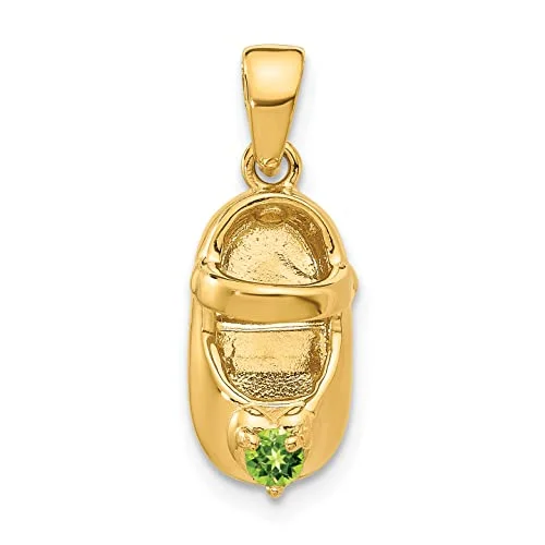 baby shoe charms in jade