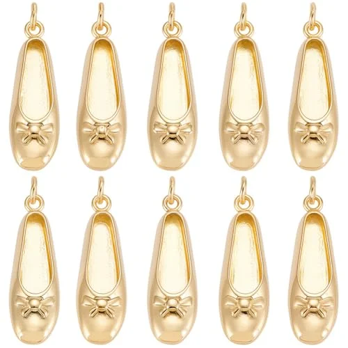 ballet shoes gold charm