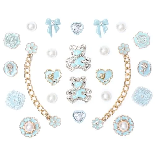blue baby shoe charm