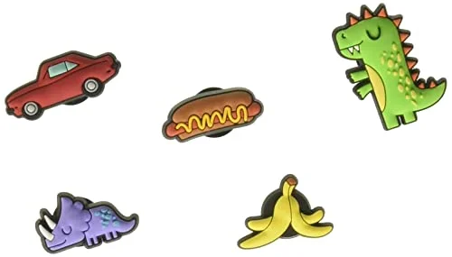 crocs boy's cartoon animal jibbitz 5-pack shoe charms