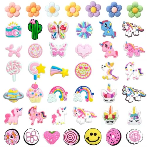 crocs jibbitz 5pack unicorn shoe charms