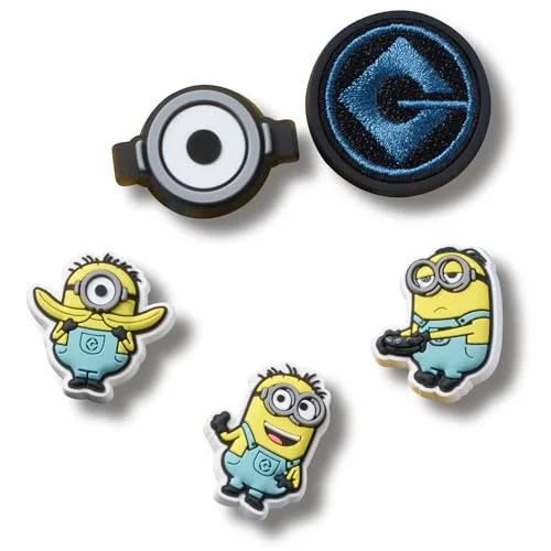 crocs minions 5-pack jibbitz shoe charms