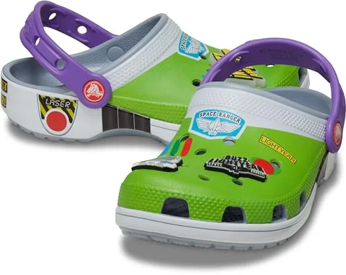 crocs toy buzz lightyear green & grey jibbitz shoe charm