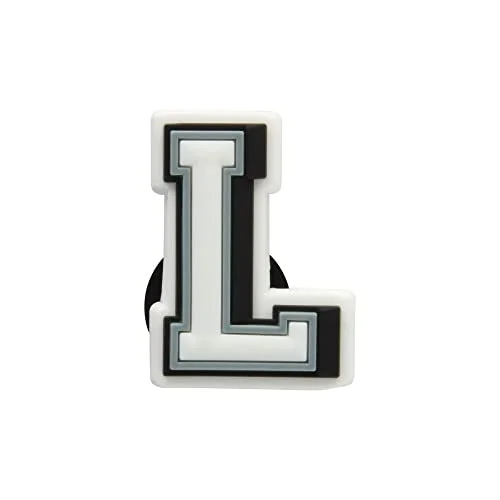crocs unisex jibbitz letter l shoe charms