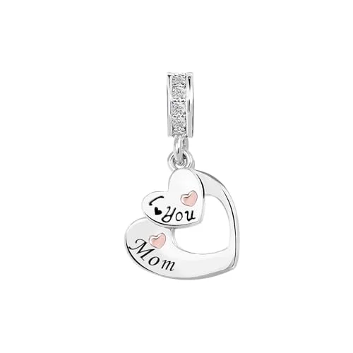 damo signed mom charm with shoe heart and purse charms