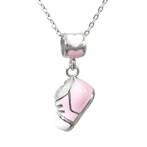 enamel baby shoe charms and pendants