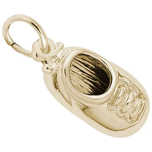 gold baby shoe charms for sale