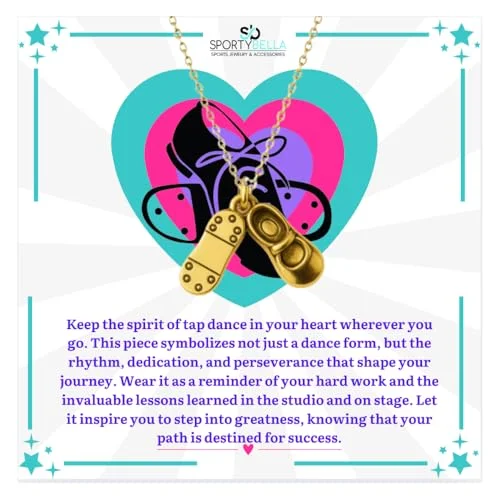 gold tap shoe charm