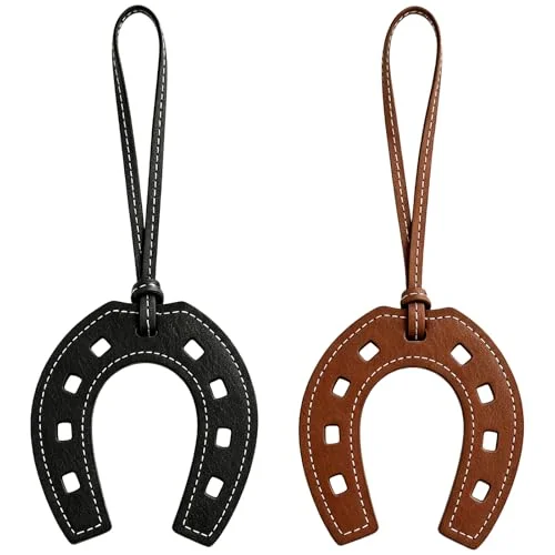 horse shoe bag charm
