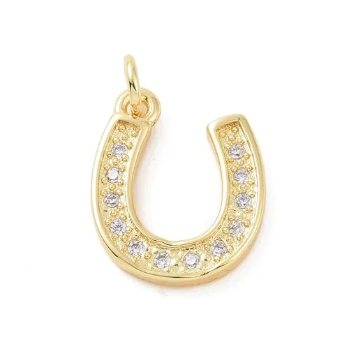 horse shoe gold charm