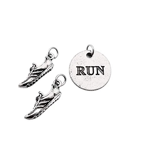 shoes on the run round charm
