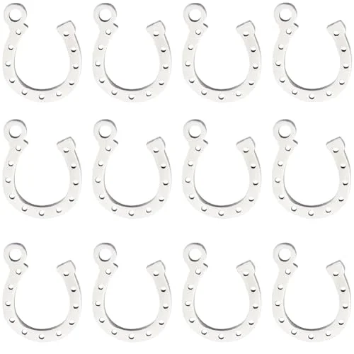 steel horse shoe charms