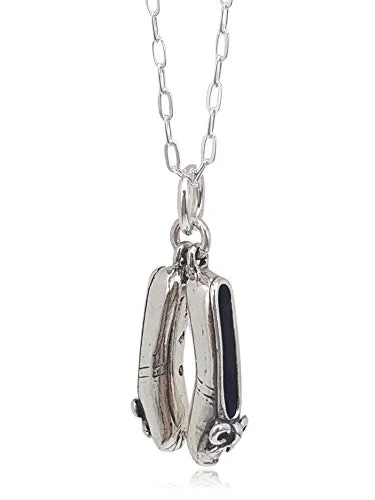 sterling silver ballet shoe charm