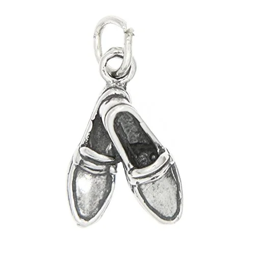 sterling silver man's laceup shoe charm