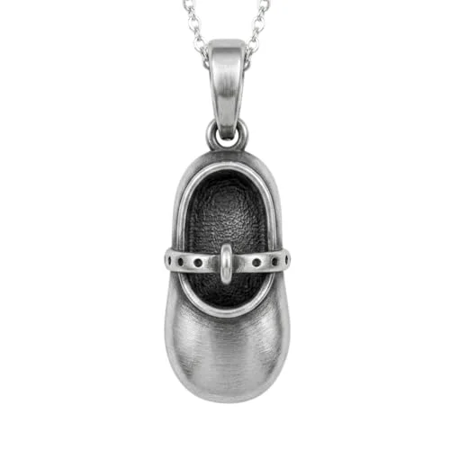 sterling silver mary jane baby shoe charm