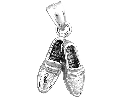 sterling silver mens dress shoe charms
