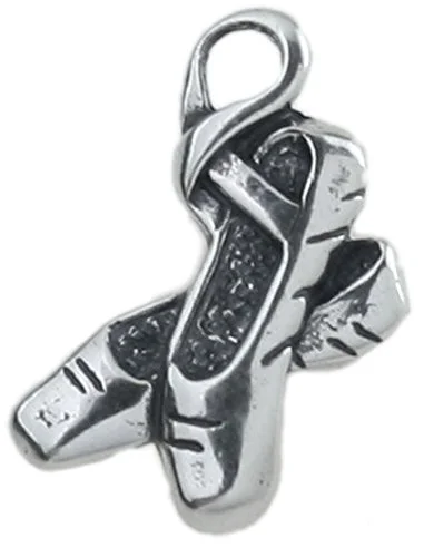 sterling silver point shoes charm