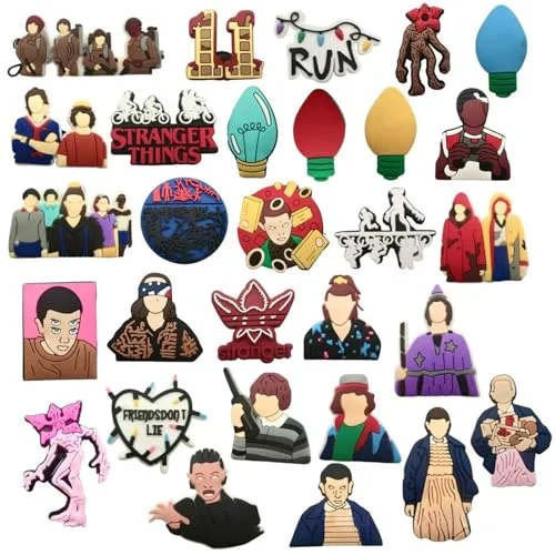 stranger things shoe charms