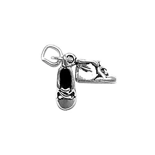 vintage silver charm birthday baby shoes